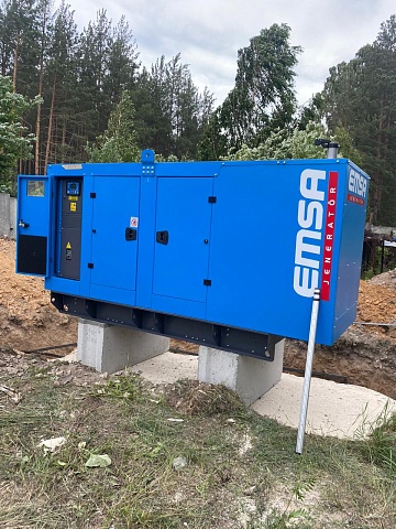 Пример монтажных работ для ДГУ